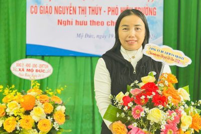 Kỷ niệm Ngày Nhà giáo Việt Nam 20-11-2025 và chia tay Cán bộ quản lý về hưu: Cô Nguyễn Thị Thúy